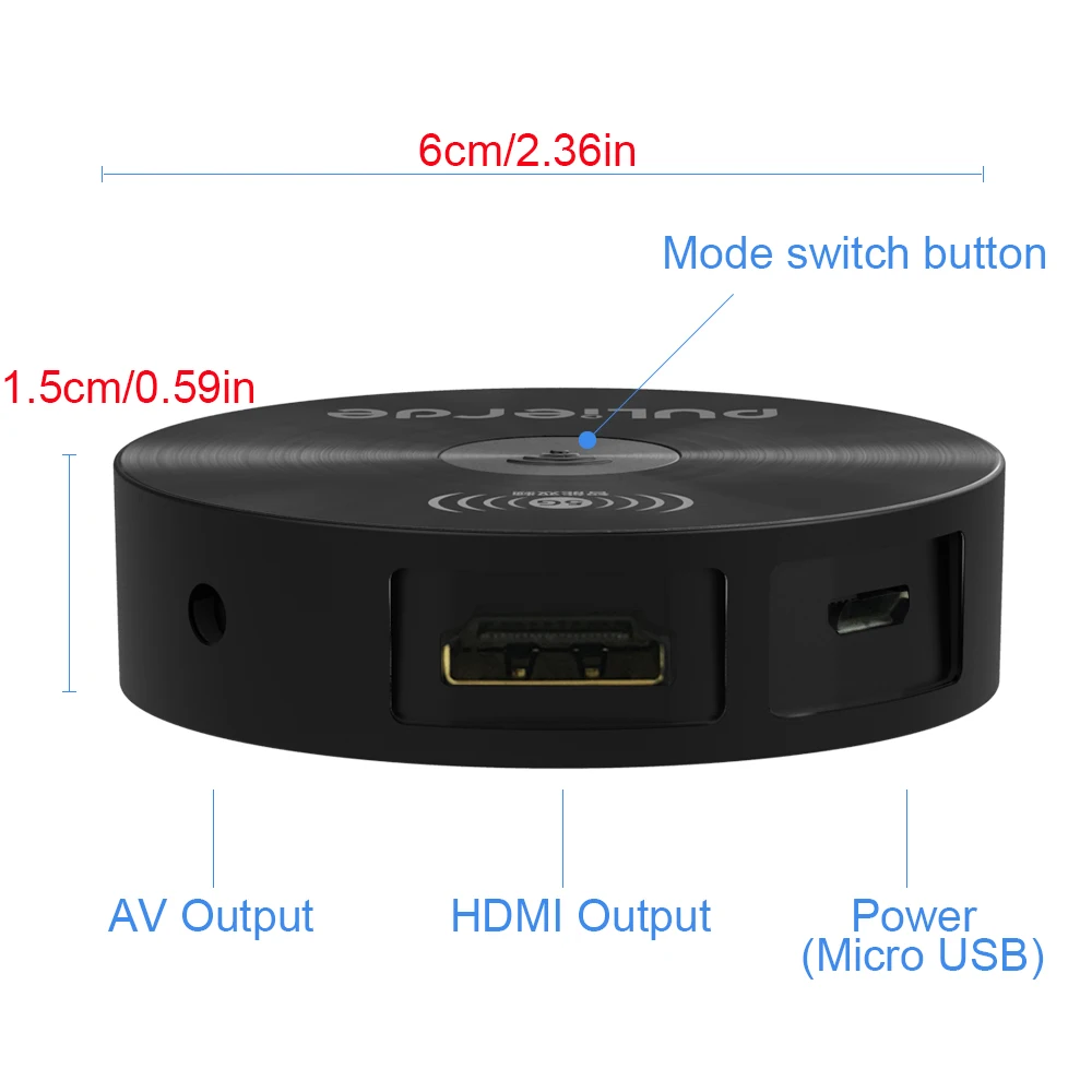 PULIERDE беспроводной HDMI ключ Miracast 1080P tv Stick Адаптер 2 4 ГГц 5G Wifi дисплей зеркальный