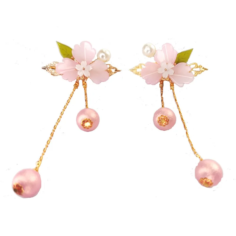 

chinese traditional headdress handmade Girl Blossom Bride Wedding Hair Jewelry