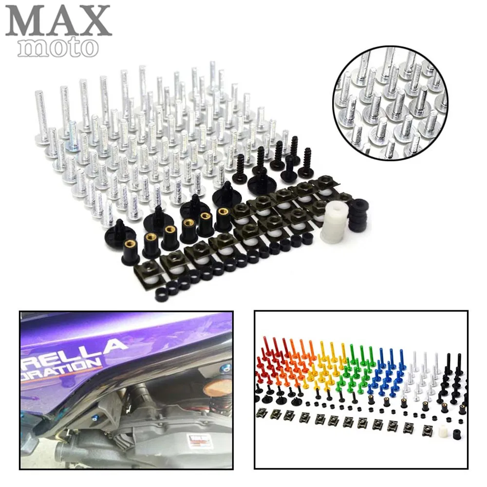 Universal Motorcycle Aluminium Fairing Bolts Fastener Clips Screw for Kawasaki W800 ZZR1200 ZRX1100 ZRX1200 ZZR1100 ZXR100 | Автомобили и