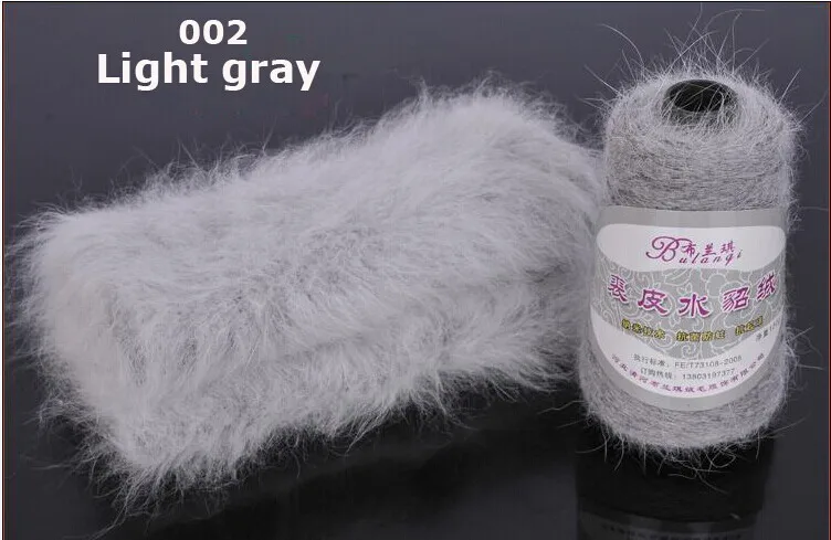 002 light grey Новинка года зима для женщин норки кашемировый свитер, пуловер женские свободные утолщенной пушистый мягкий свитер JN779 - Цвет: 002 light grey