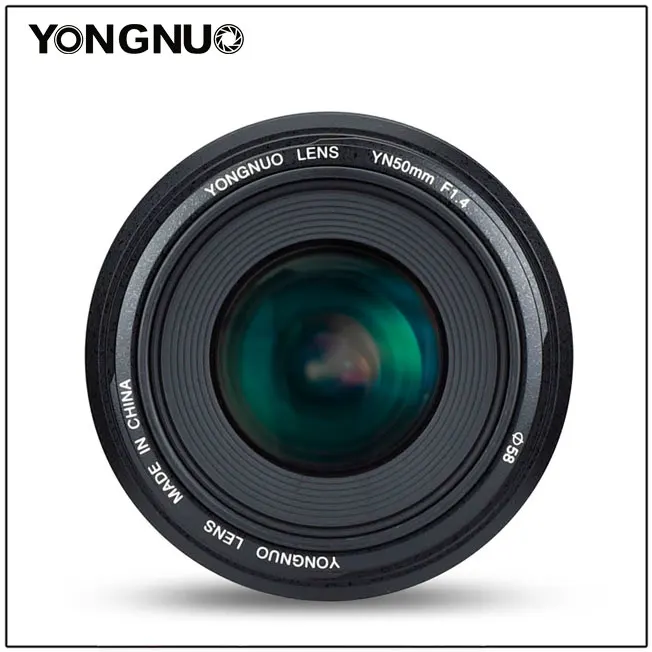 Объектив YONGNUO YN50mm F1.4N E Standard Prime объектив F1.4 с большой диафрагмой ручной