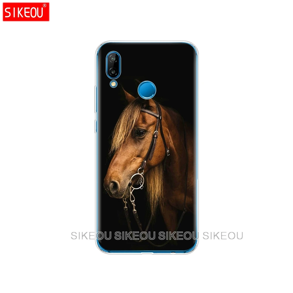 Силиконовый чехол для телефона Huawei P20 P7 P8 P9 P10 Lite Plus Pro 2017 P Smart 2018 бампер coque Fine horse