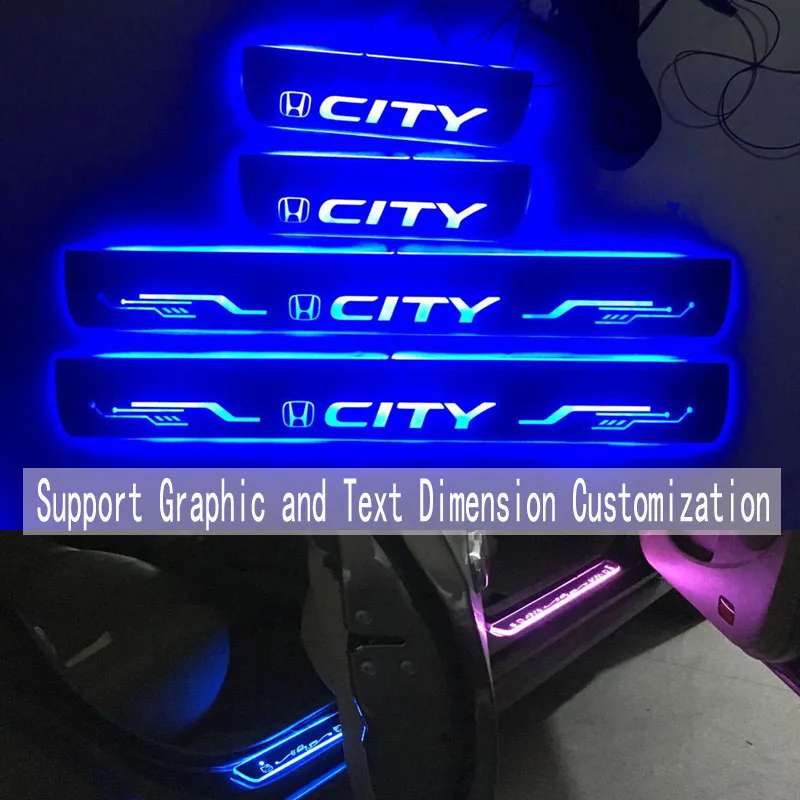 

Applicable to Honda Streaming Dynamic LED Lamp Door Welcome Pedal/Dynamic Lighting Vehicle Threshold For Honda City