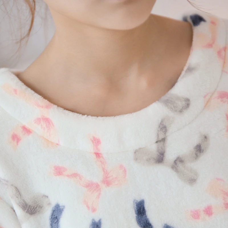 2020 плотная теплая ночная рубашка для женщин осенне-зимняя бархатная с длинными