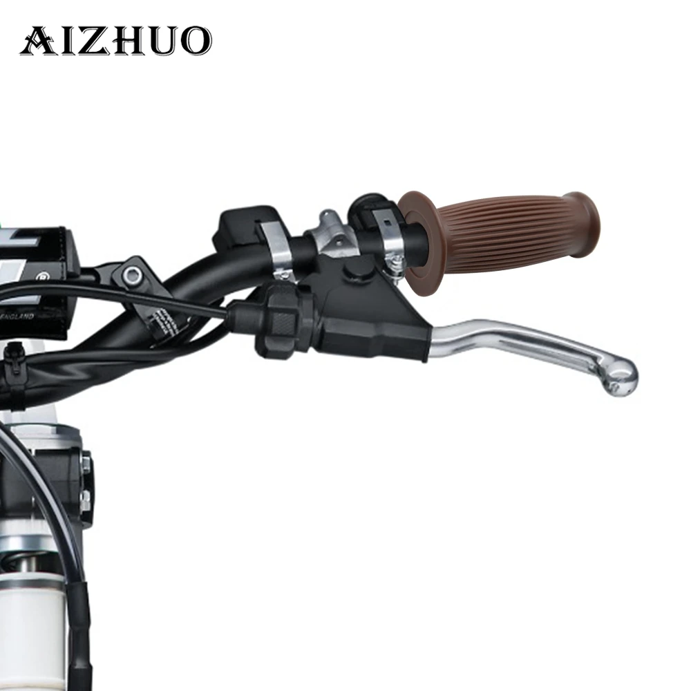 25 мм 28 новые винтажные мотоциклетные ручки Cafe Racer резиновая рукоятка для BMW r90/6 r80