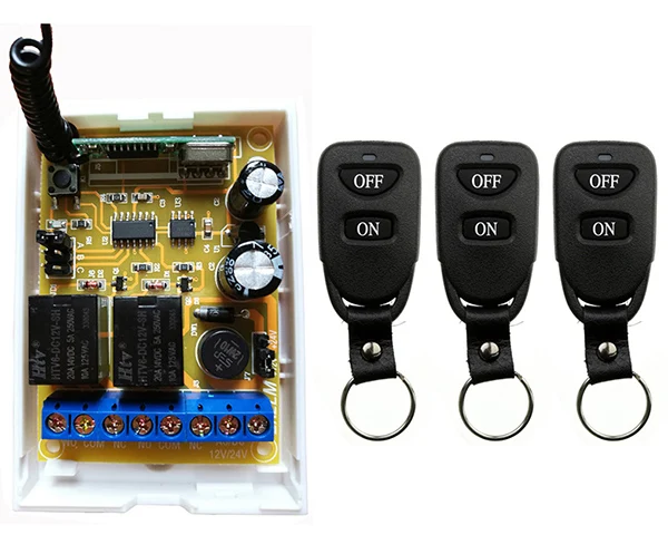 DC12V DC24V 2CH светильник с дистанционным управлением переключатель реле выход радио
