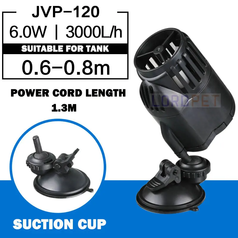 JVP120A SunSun JVP циркуляционный аквариумный волновой генератор, водяной насос, генератор волн, всасывающий магнит для аквариума, 3W, 6 Вт, 12 Вт, 24 Вт, 48 Вт, мульти мощность, 220 В - Цвет: JVP120A