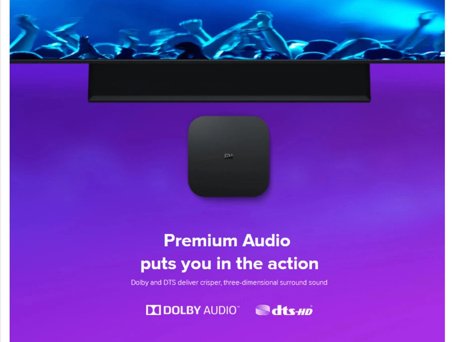 Глобальная оригинальная Xiaomi mi коробка S 4K HDR Android tv 8,1 mi Box 2G 8G wifi Google Cast Netflix телеприставка mi Box 4 медиаплеер