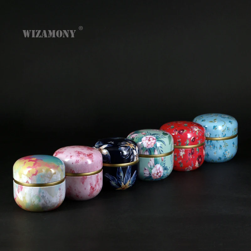 WIZAMONY маленькая банка для чая цветная герметичная коробка из нержавеющей стали