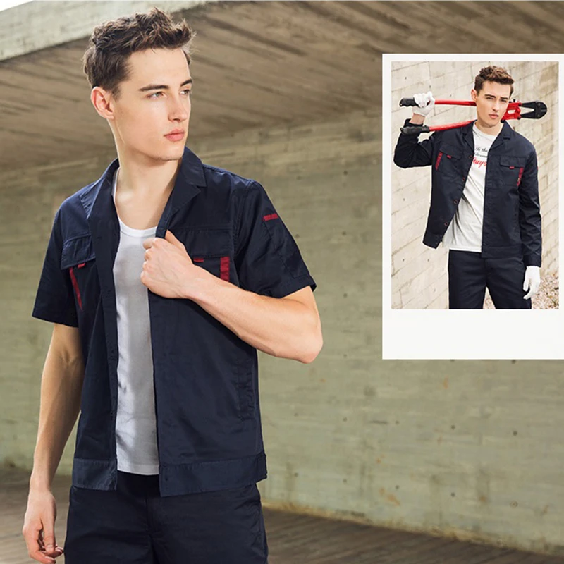Maintenance Service Men Women Repairman Work Clothes Mechanic Working Overalls Plus Size Long/Short Sleeve Workshop Suit C3 |