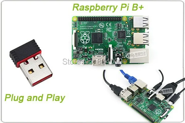 Realtek rtl8188cus 150 Мбит/с Wi Fi адаптер Mini USB беспроводной сетевой карты для Raspberry Pi Модель