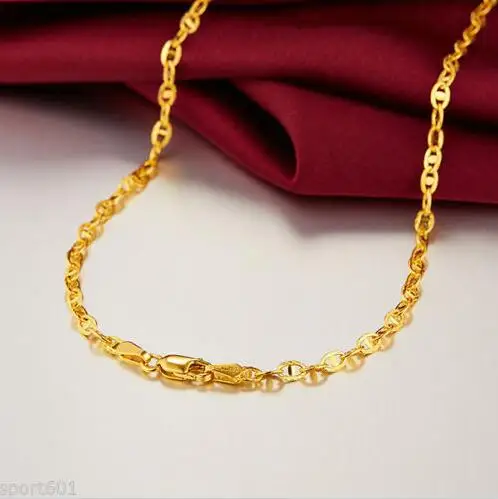 

Genuine AU750 Solid Yellow Gold Necklace / Perfect Design Chain 18" L