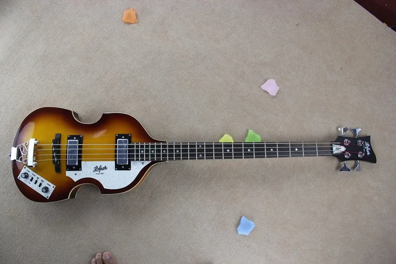 Hofner bass наивысшего качества Заводская Хофнер Иконка серии Винтаж скрипки Sunburst бас