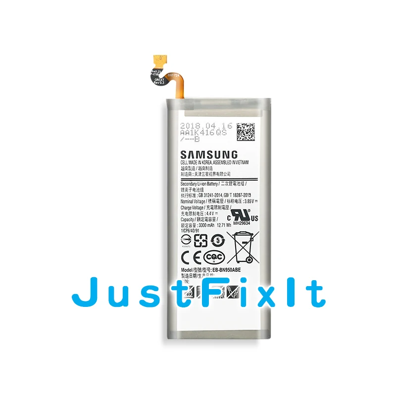 100% Оригинальный Батарея EB BN950ABE 3300 МА ч для samsung Galaxy Note 8 N950 N950F N950FD N950U N950N Бесплатные