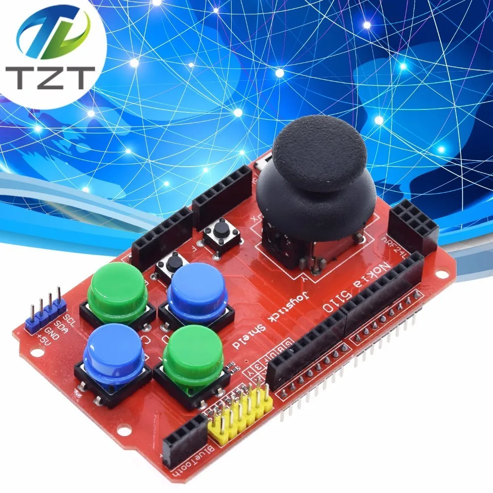 Щит джойстика для Arduino Плата расширения аналоговая клавиатура и функция мыши щит джойстика V1.2