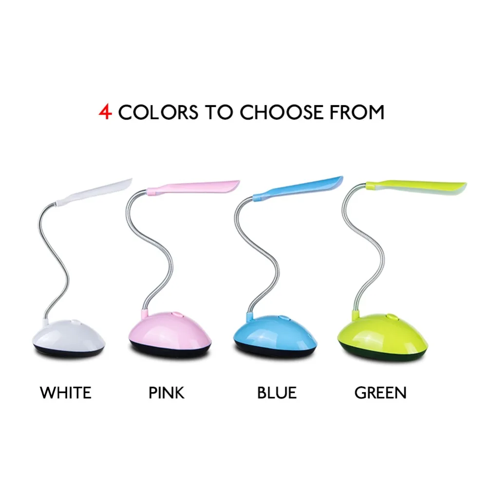 4 LEDs Mini Book Light AAA Battery Powered Flexible Eye Protection Night Colors Choice Reading Emergency Lighting | Освещение