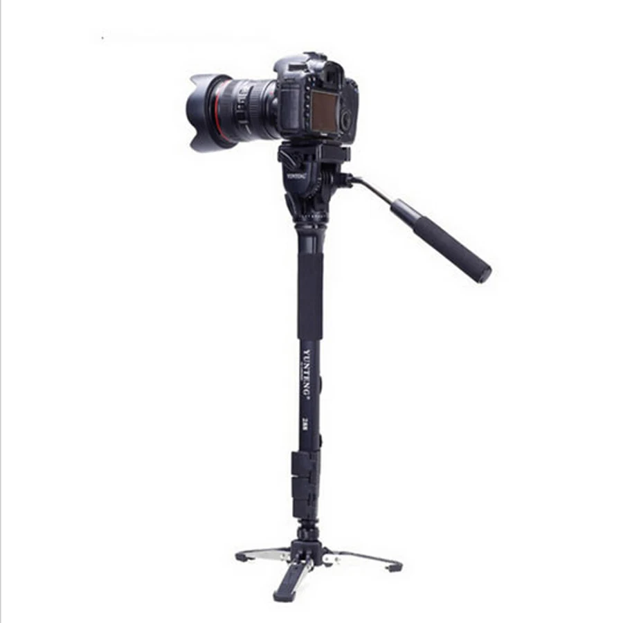Yunteng C288 Pro монопод + флюид головкой мяч DV UniPod мобильный телефон клип держатель для