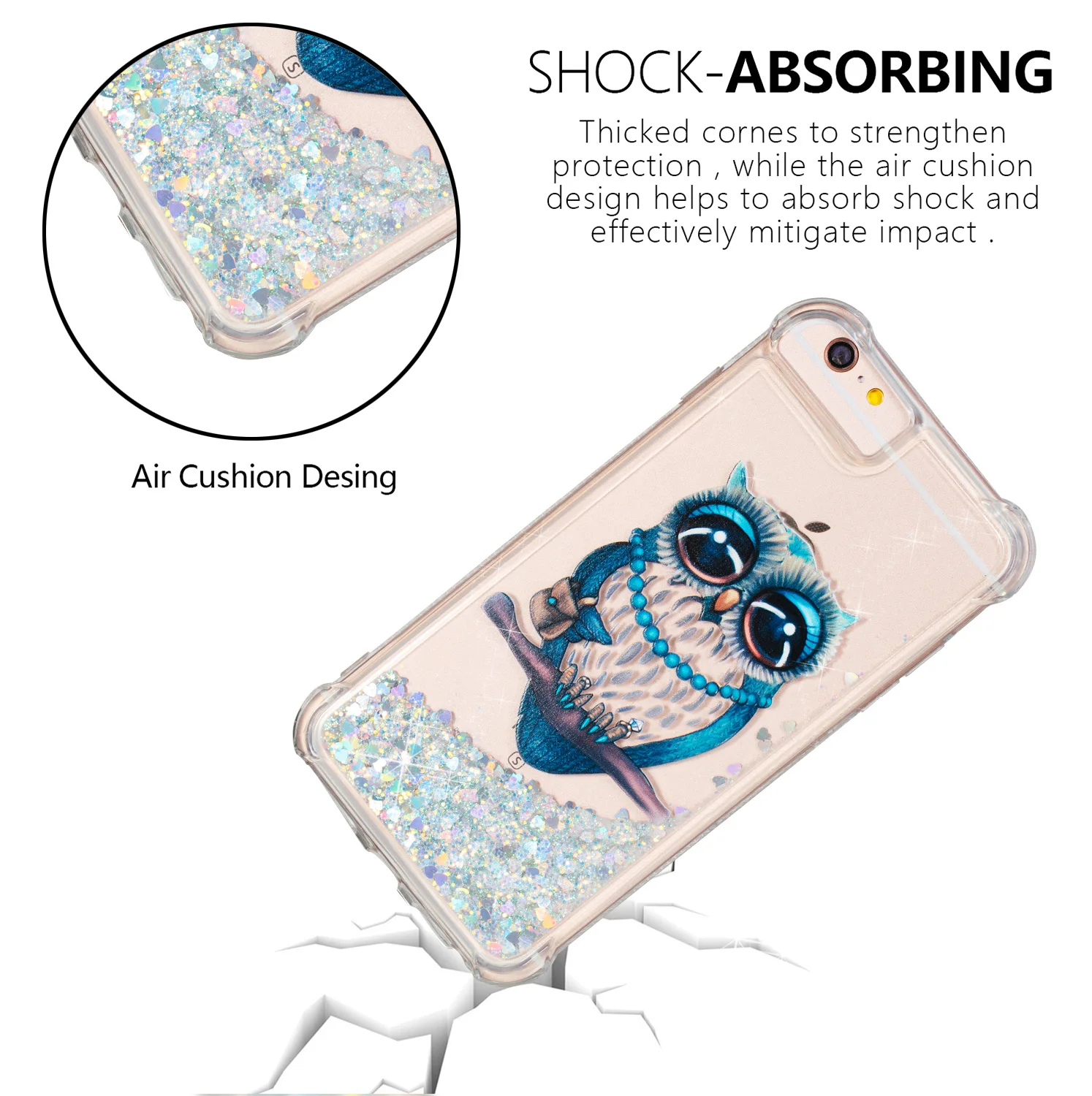 For Apple iPhone7 iPhone 7G 4.7 Case Dynamic Liquid Glitter Sand Soft TPU 8g Cover Quicksand Mobile Phone Shell |
