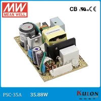 original meanwell psc 35a 35w single output 1215v 02 6a security power supply pcb type with battery chargerups function
