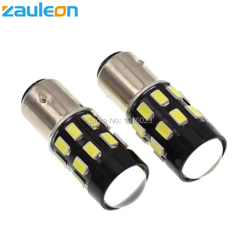 Zauleon 2 шт. S25 BAY15D P21/5 Вт 1157 LED Белый DRL обратный резервный сигнал поворота авто Замена