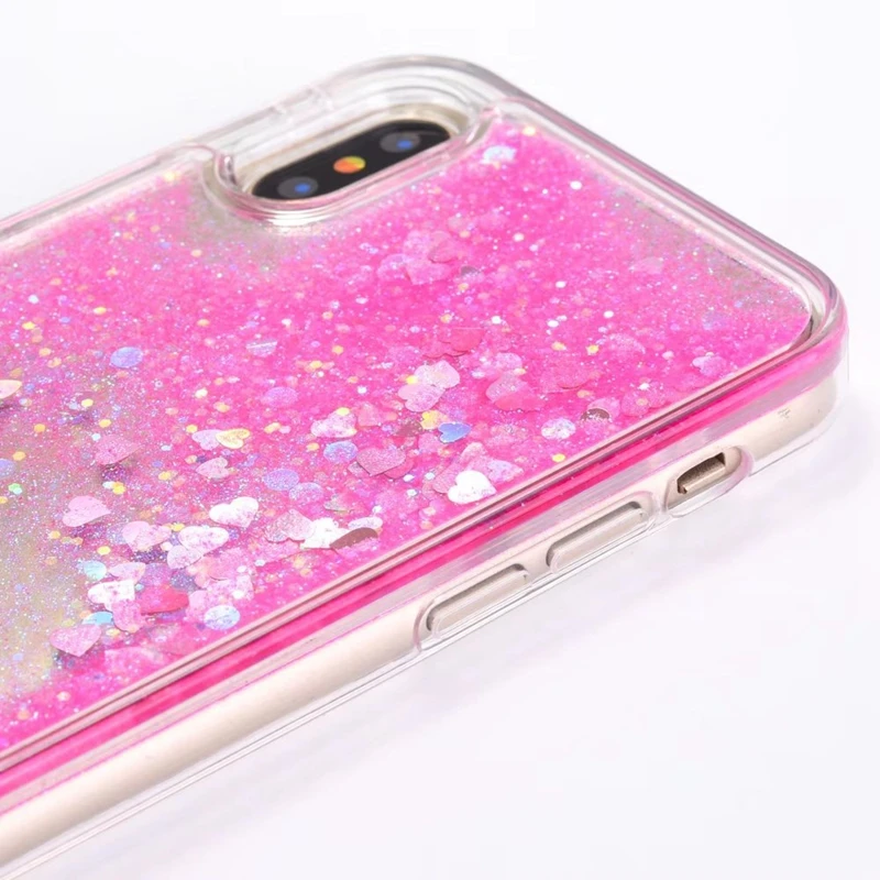 Блестящий Мягкий чехол для iPhone блестящие чехлы телефонов 5 6 6S 7 8 Plus X милый женский