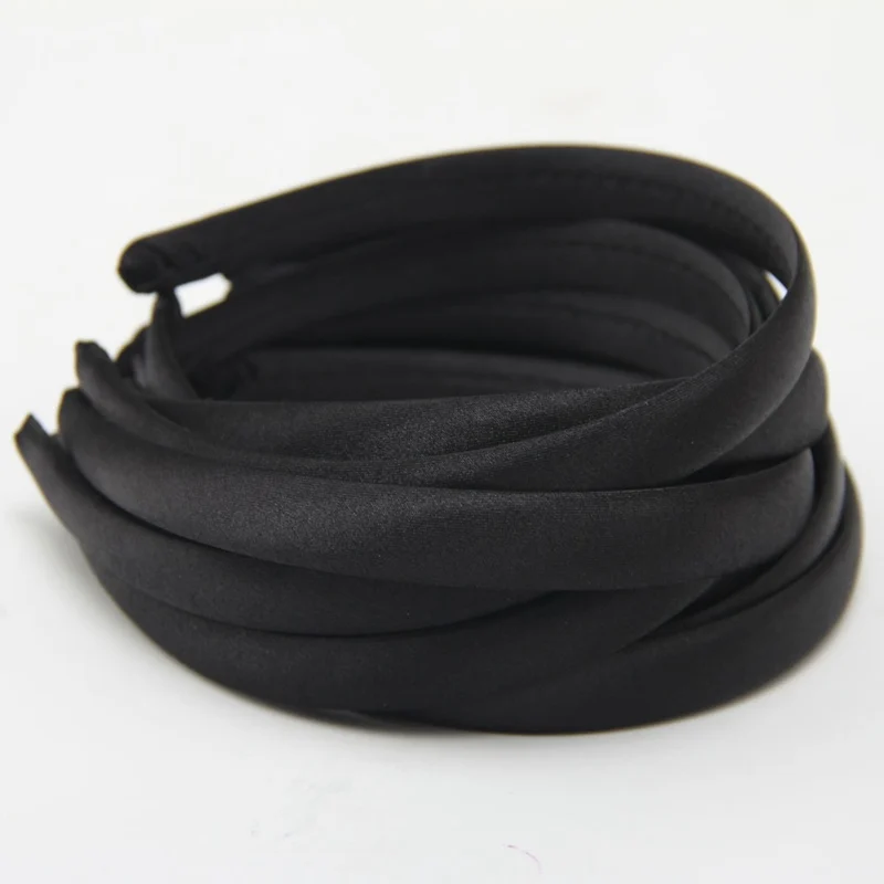 Набор из 5 штук - ободок для девочек и женщин с покрытием из атласа длиной 15 мм (5/8 дюйма) - выберите свой цвет из 20 доступных.