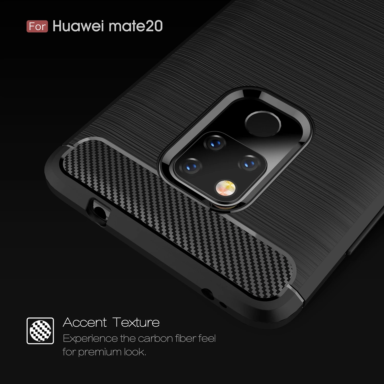 Чехол для Huawei Mate 20 6 53 &quotзащитный прочный бампер из углеродного волокна чехол