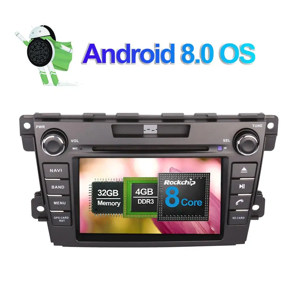 4 ГБ ОЗУ Android 7 1/8 0 Восьмиядерный автомобильный DVD мультимедийный плеер для Mazda CX 2007