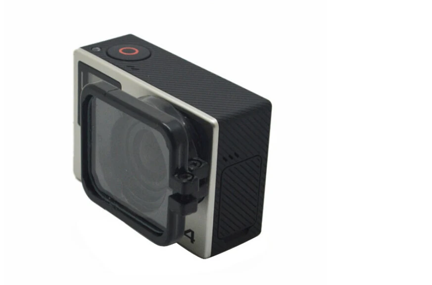 New arrival Accessories Go pro Lens Protection Protector Cover with lens Hood for GoPro Camera Body of GoPro4 frame 4/3+/3|hood insert|hooded pea