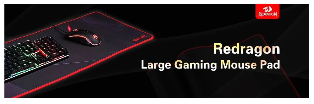 Redragon P015 большой расширенный коврик для мыши XXL прошитый по краям коврик для мыши нескользящий водостойкий резиновый коврик для компьютерной мыши