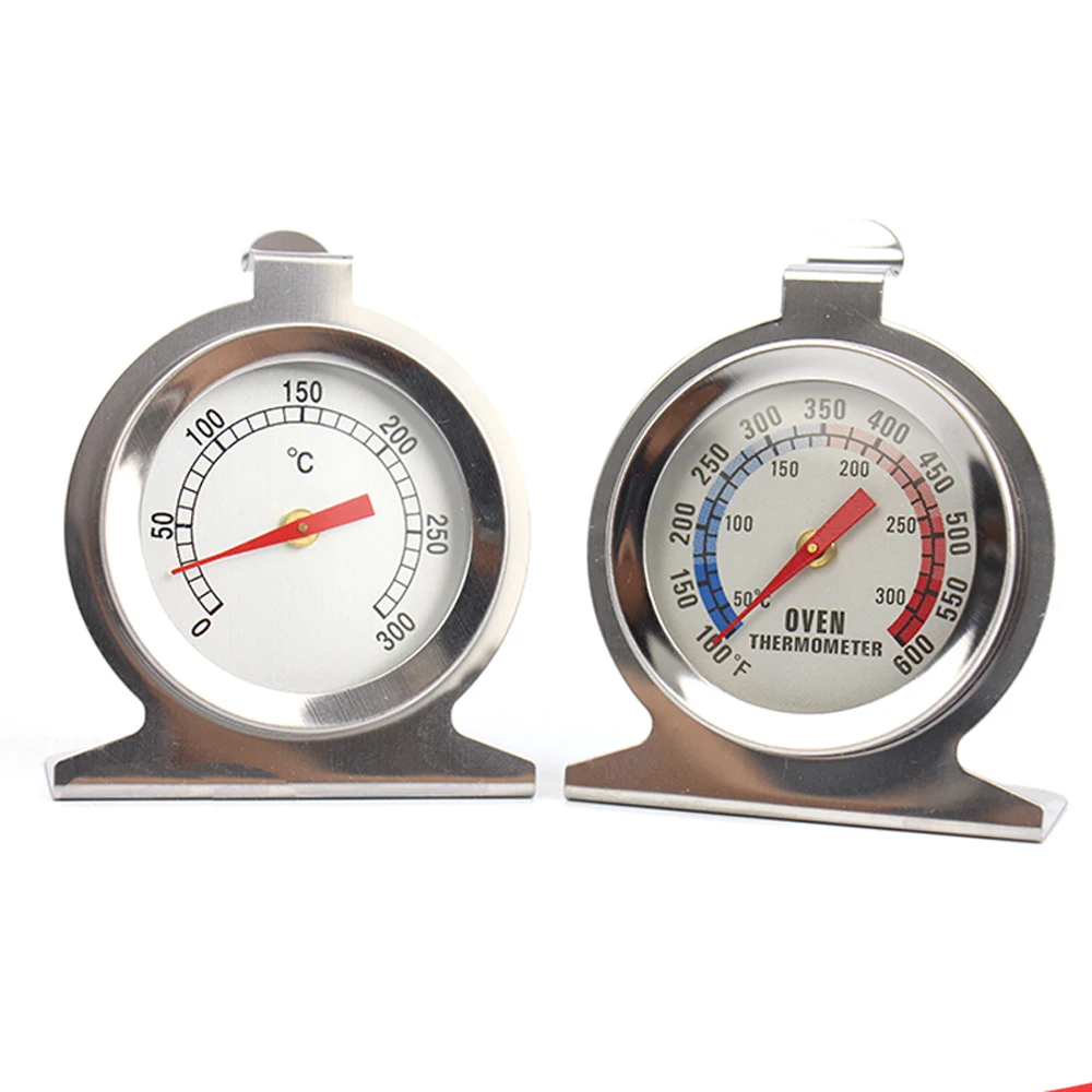 Набор из 2 термометров для духовки и выпечки в металлическом корпусе нержавеющей