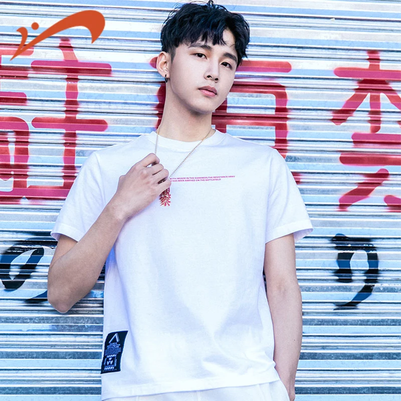 GRN Men's Knitted Round Neck Short Sleeve T-Shirt 2019 New Summer Letter Print Cloth Sportswear | Спорт и развлечения