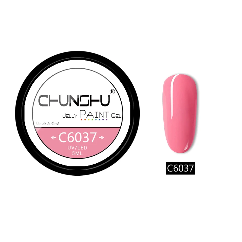 C6037 CHUNSHU 66 цветов УФ-гель для ногтей Желейный Цветной Гель-лак для рисования 5 мл впитывающий лак для ногтей гель для ногтей Дизайн ногтей маникюр DIY - Цвет: C6037