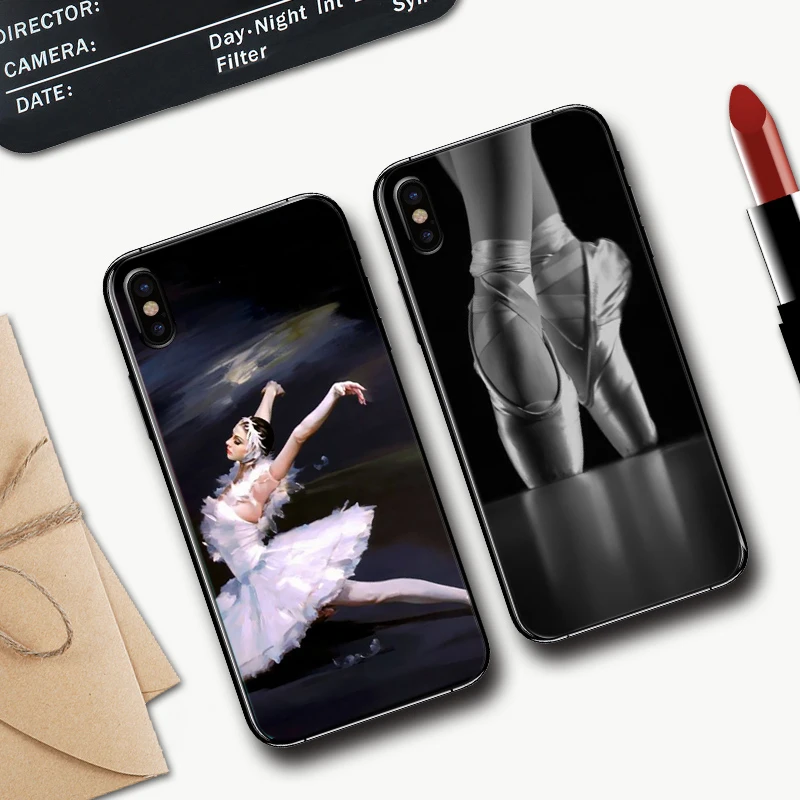 Силиконовый чехол для балерины и танцев iPhone 5 SE 5S 6 6S Plus 7 8 11 Pro X XS Max XR|Бамперы| |