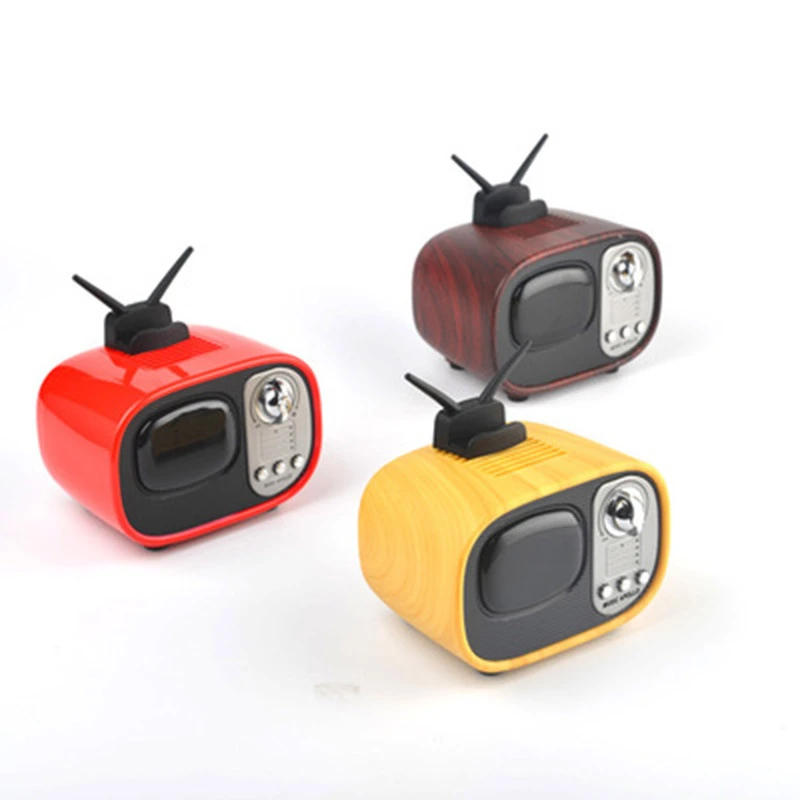 B9 Мини Bluetooth динамик интернет радио портативный звуковая система Ретро ТВ вид 3D
