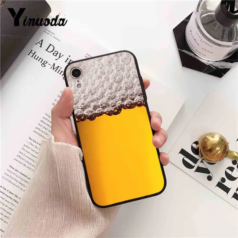 Yinuoda ледяной стакан пива летний пузырчатый чехол для телефона iPhone8 7 6 6S 6plus X XS MAX 5 5S