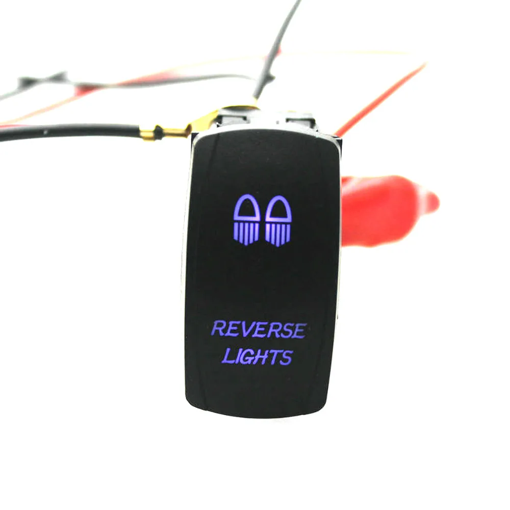 Лазерный синий тумблер задсветильник света S 20A 12 В переключатель ВКЛ ВЫКЛ