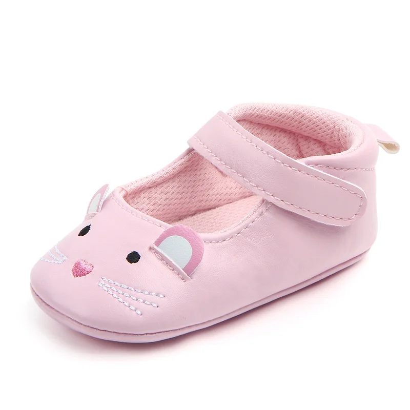 

Infant Baby Shoes PU Leather Cartoon Animal Style First Walker Boys Girls Toddler Kids Footwear Soft Sole No-slip Prewalkers