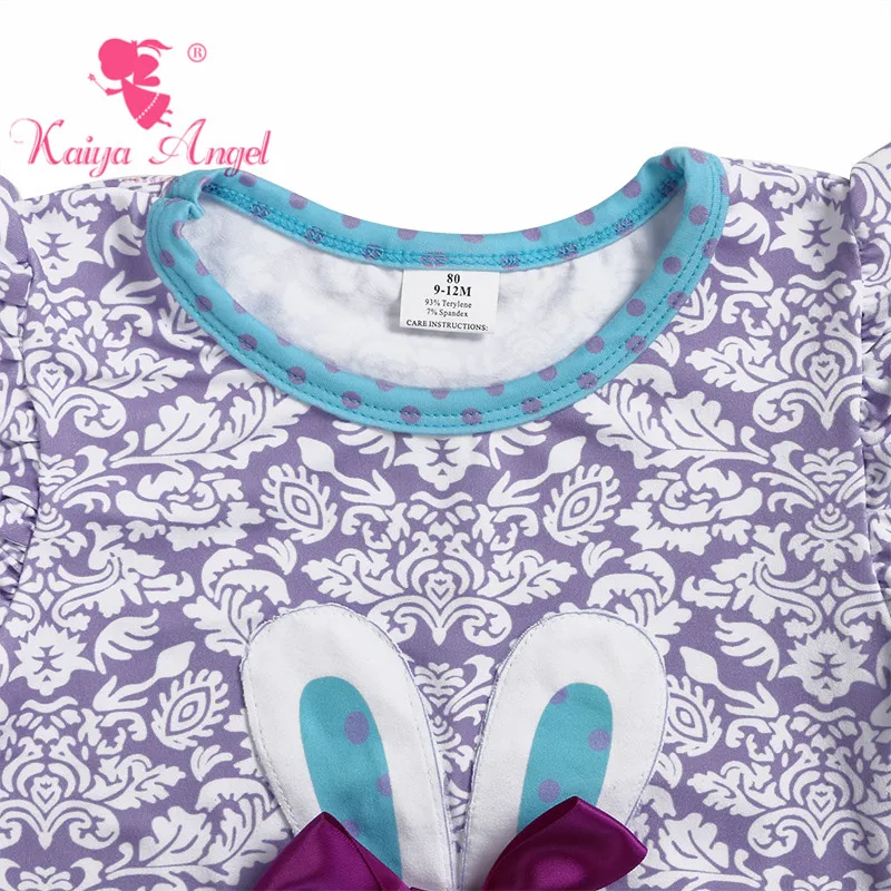 Kaiya Angel/Изысканная одежда с фиолетовым бантиком для малышей детский спортивный