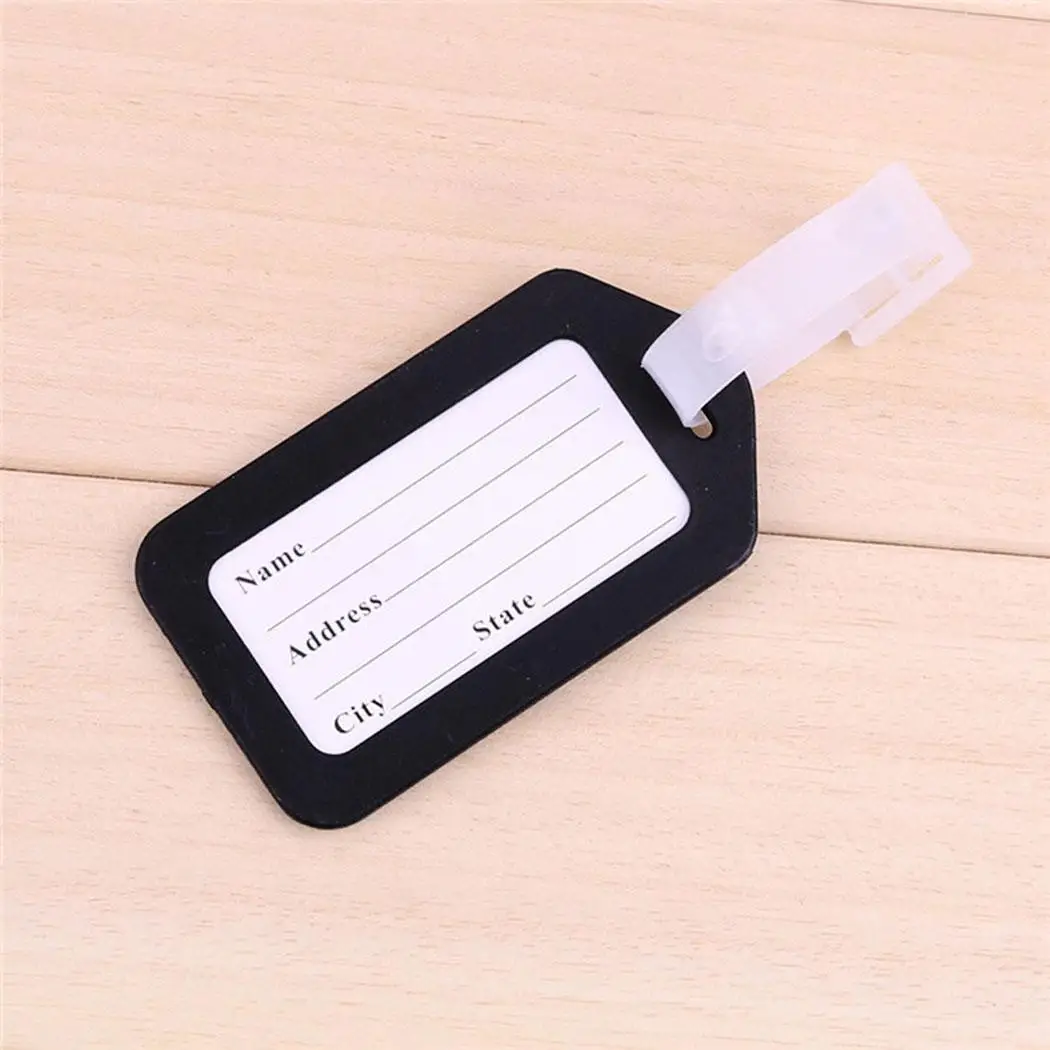Новый офис адрес Имя ID этикетка пластиковый Дорожный чемодан багаж ярлык для