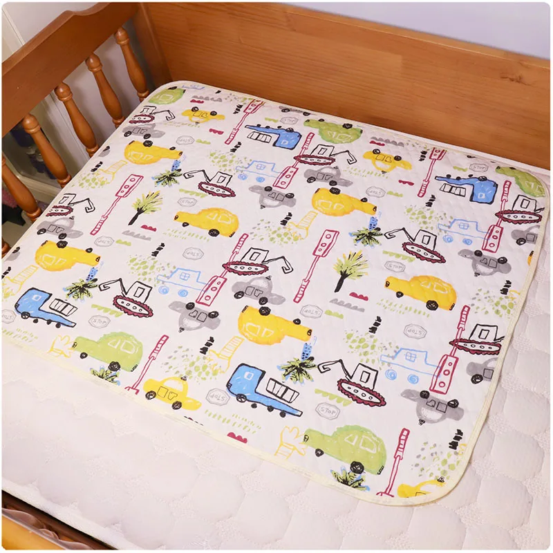 70x90 cm Car Пеленки для детей, пеленальный коврик для младенцев, портативный, складной, моющийся, водонепроницаемый, 50*70/60*90 см/70*90 см, матрас, моча, коврик, коврики для игр - Цвет: 70x90 cm Car