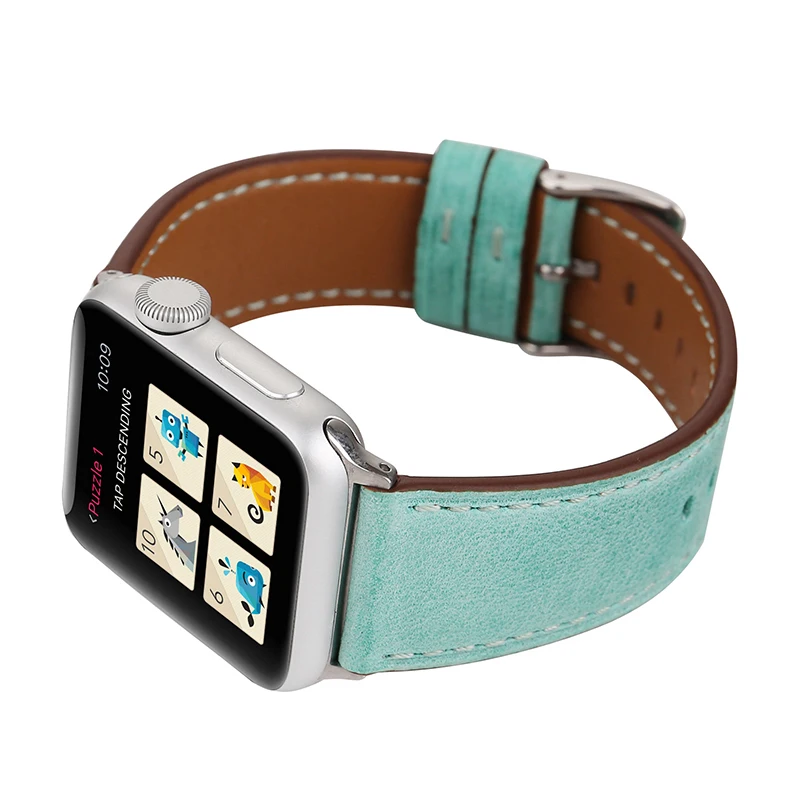 Модный ремешок для часов Apple Series 1 2 3 4 5 6 7 45 мм 41 витаж из натуральной кожи iwatch