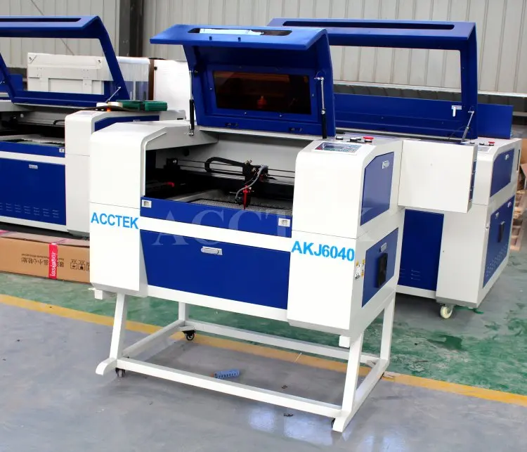 Китай AccTek 60 Вт 80 100 130 низкая стоимость пластиковый станок для лазерной резки с reci