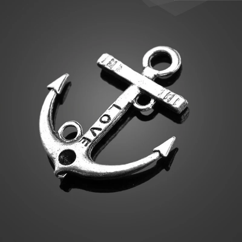 10 шт./лот европейские высококачественные Антикварные Серебряные Подвески ручной