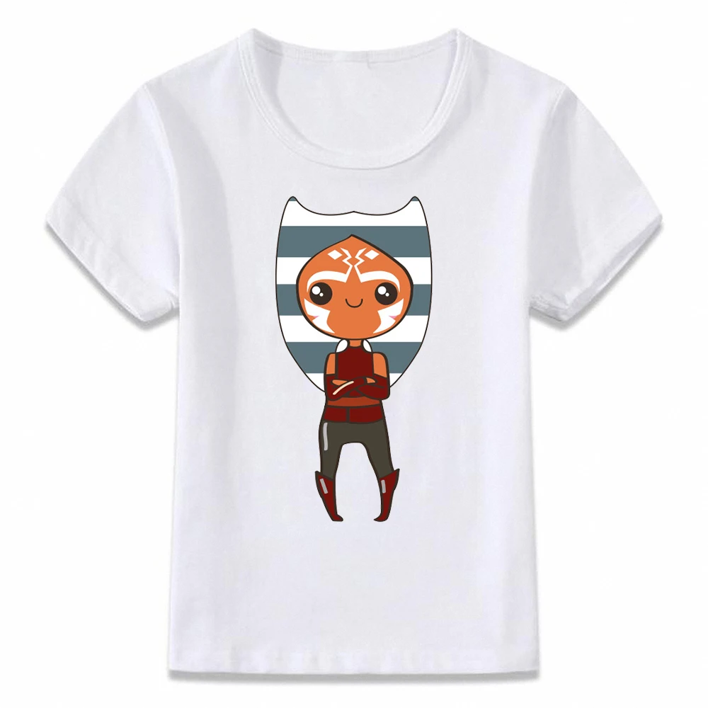 Детская одежда футболка с повстанцами Ahsoka Tano Strong Girl Warrior Princess для мальчиков и