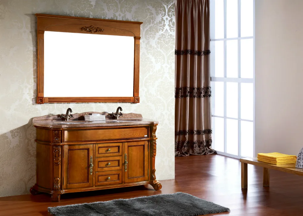 Классический шкаф для ванной комнаты двойные раковины|double sink|classic bathroom cabinetscabinet