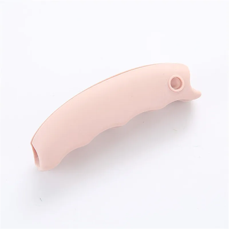 Pink Удобная портативная силиконовая тарелка для покупок, держатель для сумки, тарелка для покупок, распродажа, ручки для поездок, экономия усилий, зажим, ручка для переноски - Цвет: Pink