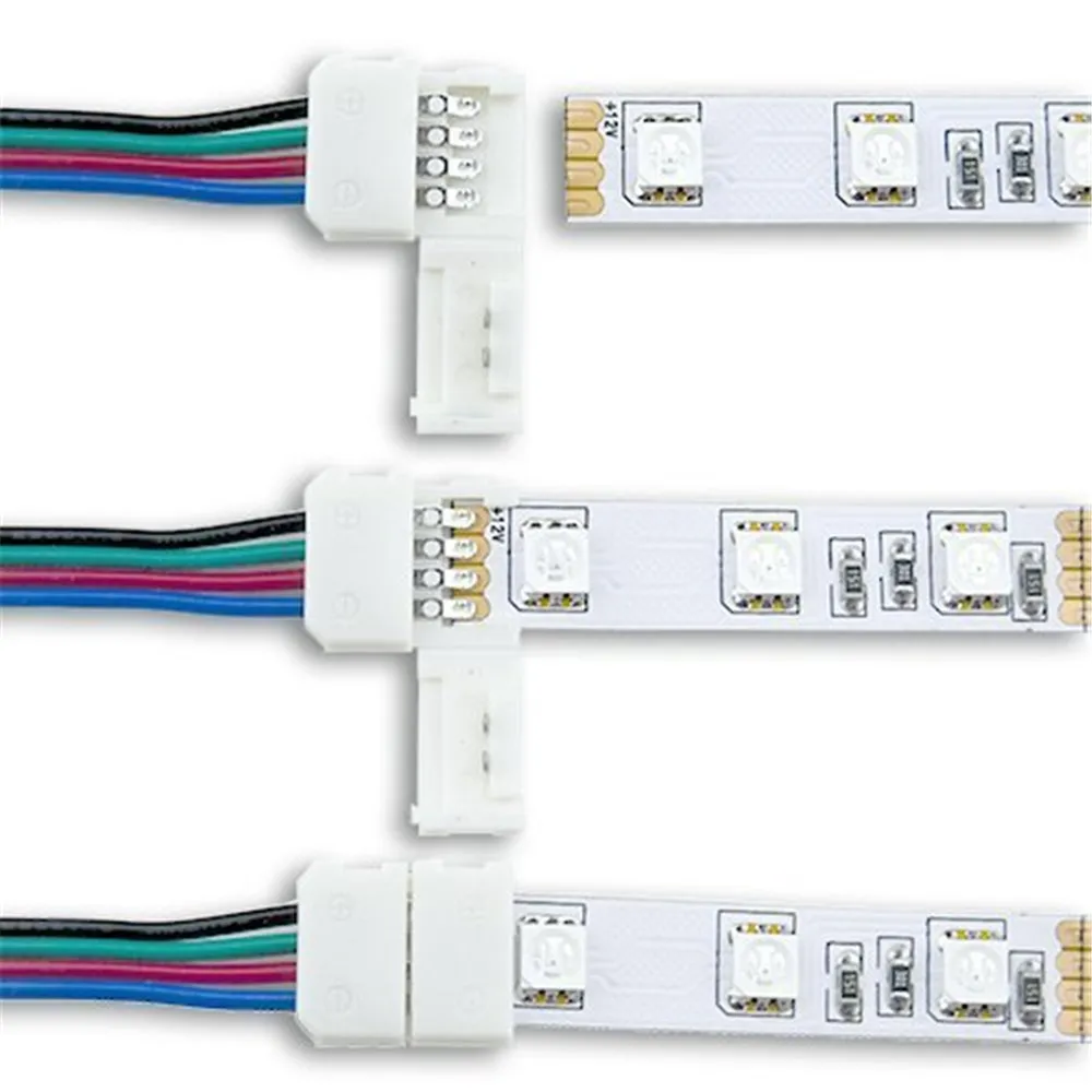 10 шт. 4 контактные разъемы для светодиодной ленты 5050 RGB|Портативные осветительные