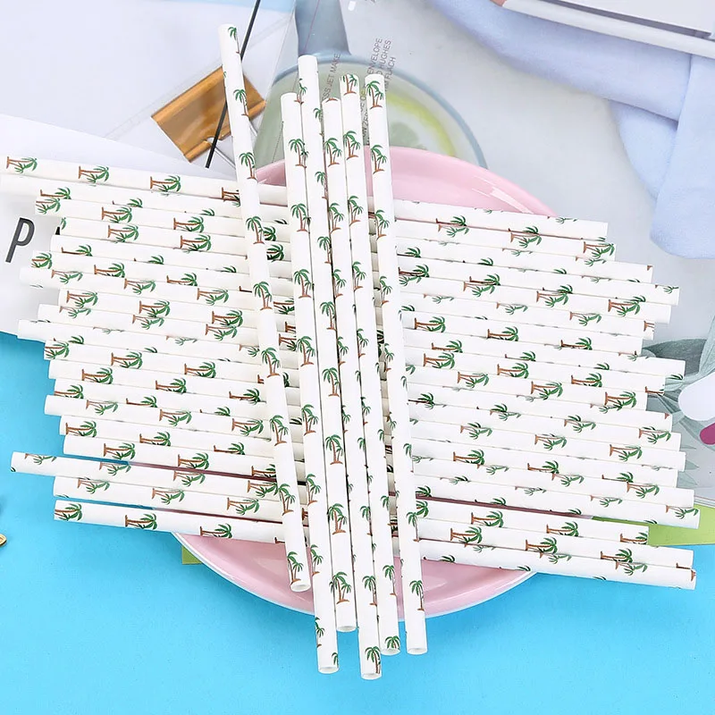 

Newly 25 Pcs Disposable Straws Juice Drinking 197mm Safe for Home Wedding Party Cocktail MK
