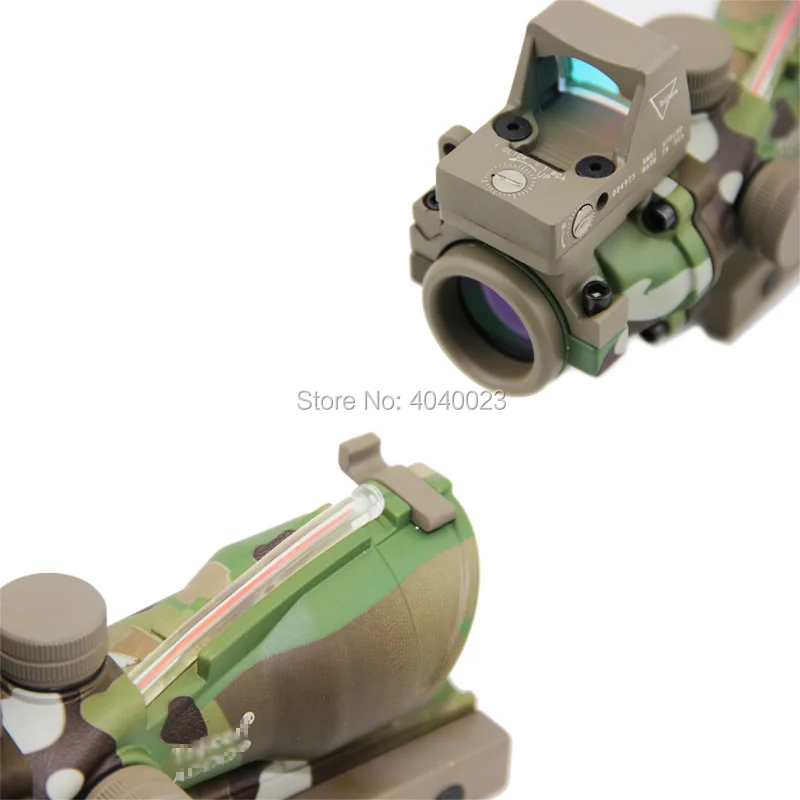 Тактический Оптический прицел Triji ACOG 4X32 с красной подсветкой оптический RMR Micro Red